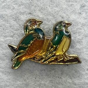 🔮 5/$25 Vintage Two Birds on Branch Pin